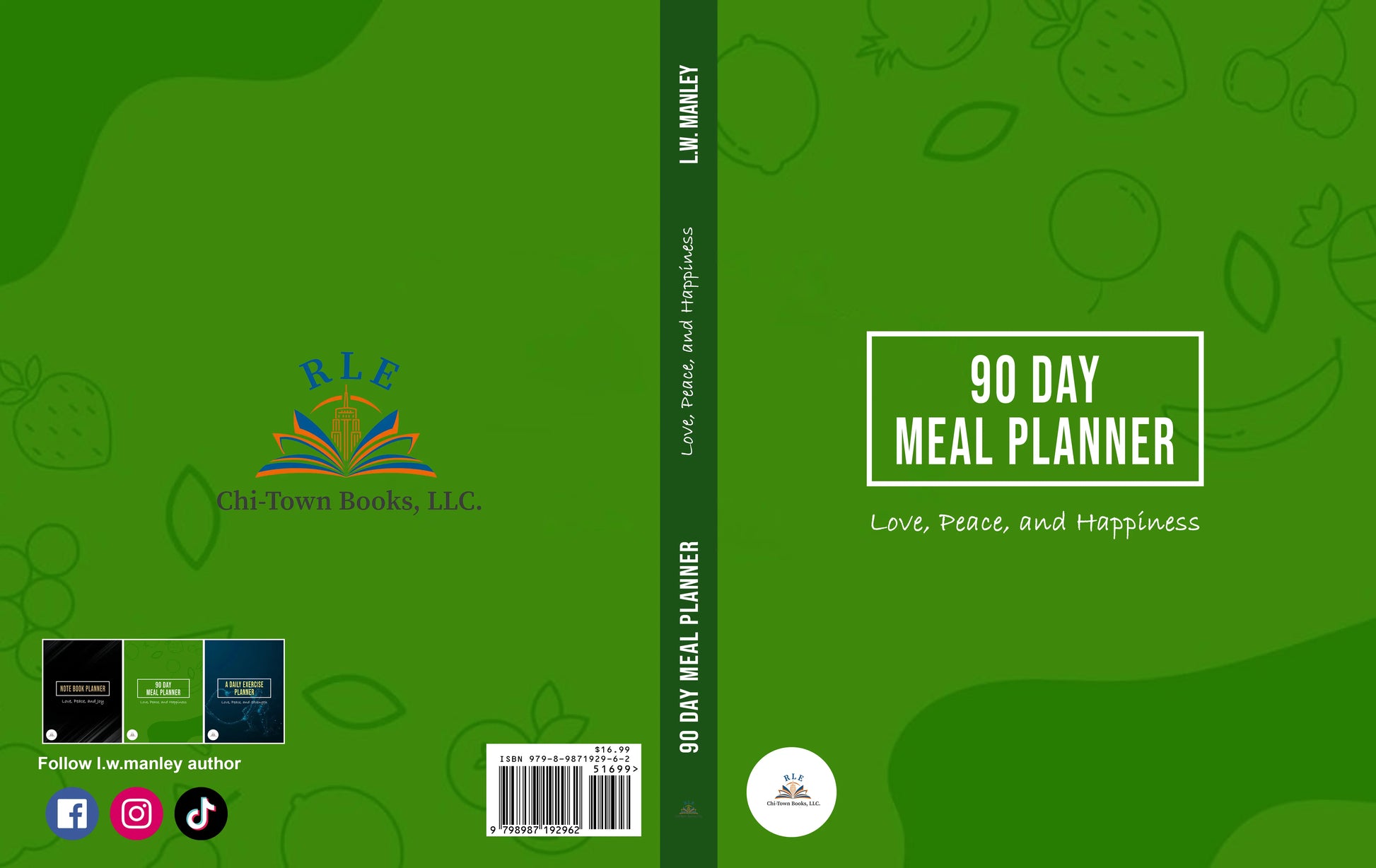 90 Day Meal Planner RLE Chi-Town Books, LLC