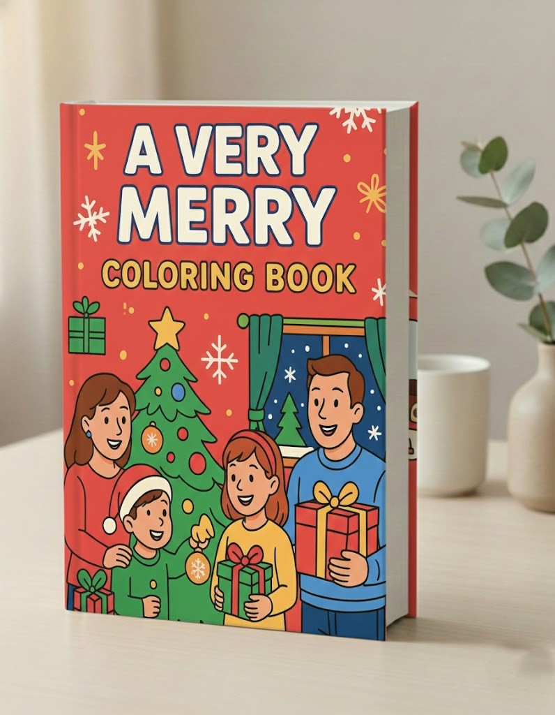 A Very Merry Coloring Book RLE Chi-Town Books, LLC