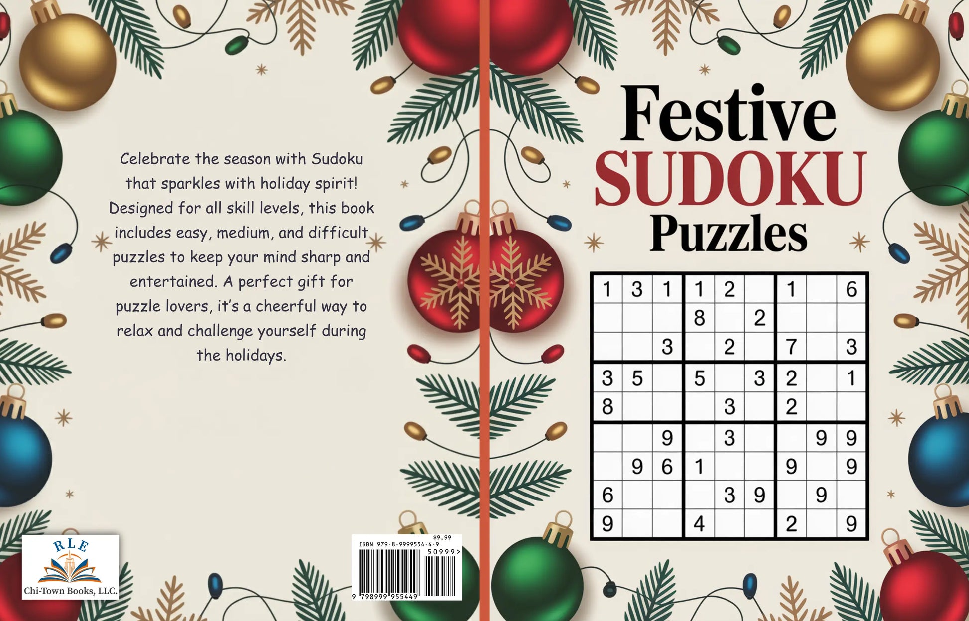 Festive Sudoku Puzzles RLE Chi-Town Books, LLC