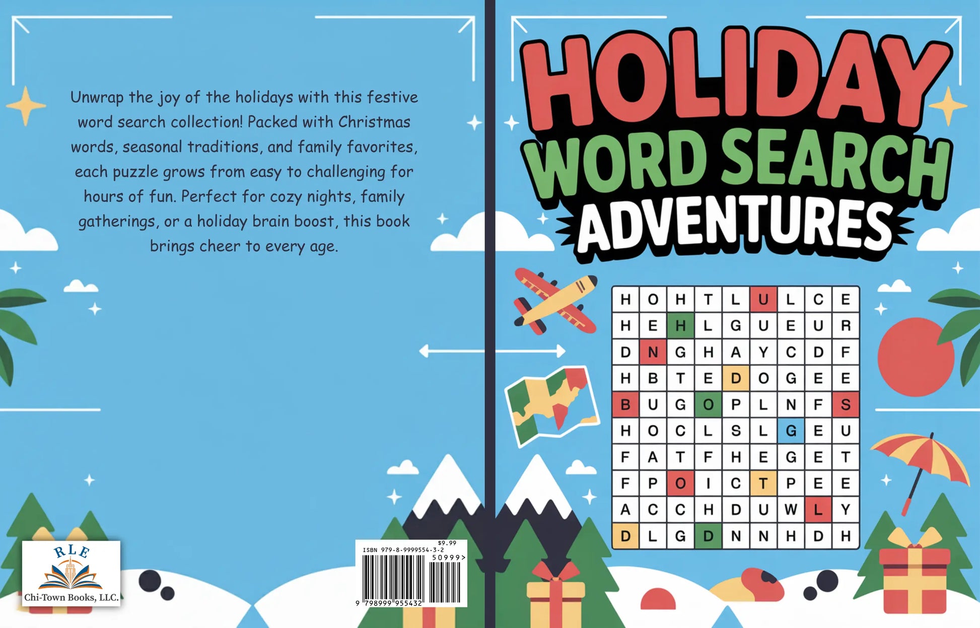 Holiday Word Search Adventures RLE Chi-Town Books, LLC