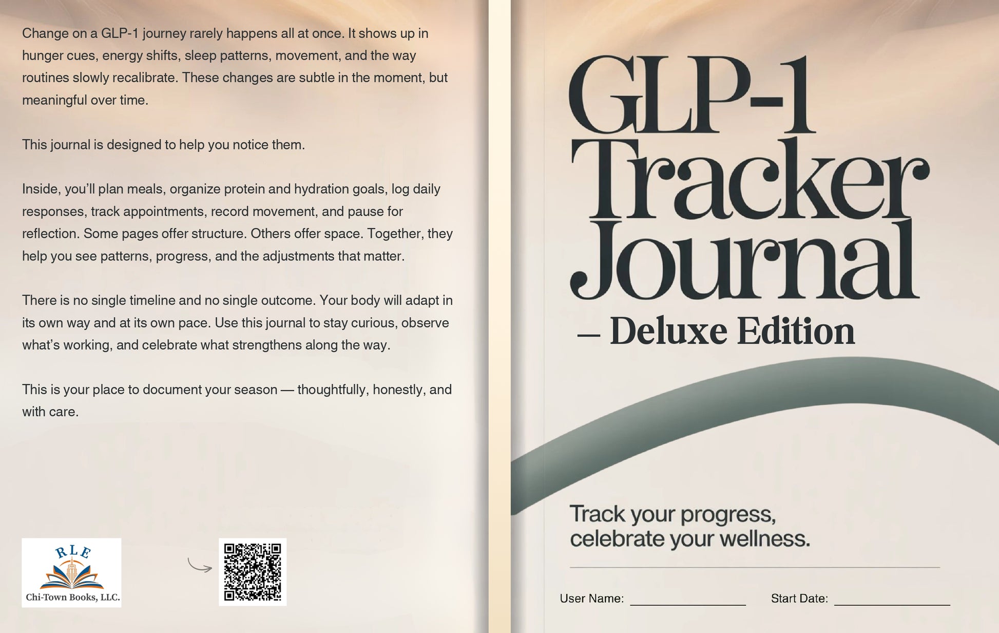 GLP-1 Tracker Journal - Deluxe Edition RLE Chi-Town Books, LLC