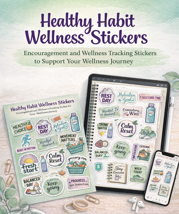 Healthy Habit Wellness Stickers RLE Chi-Town Books, LLC