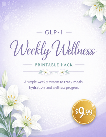 GLP-1 Weekly Wellness Printable Pack RLE Chi-Town Books, LLC