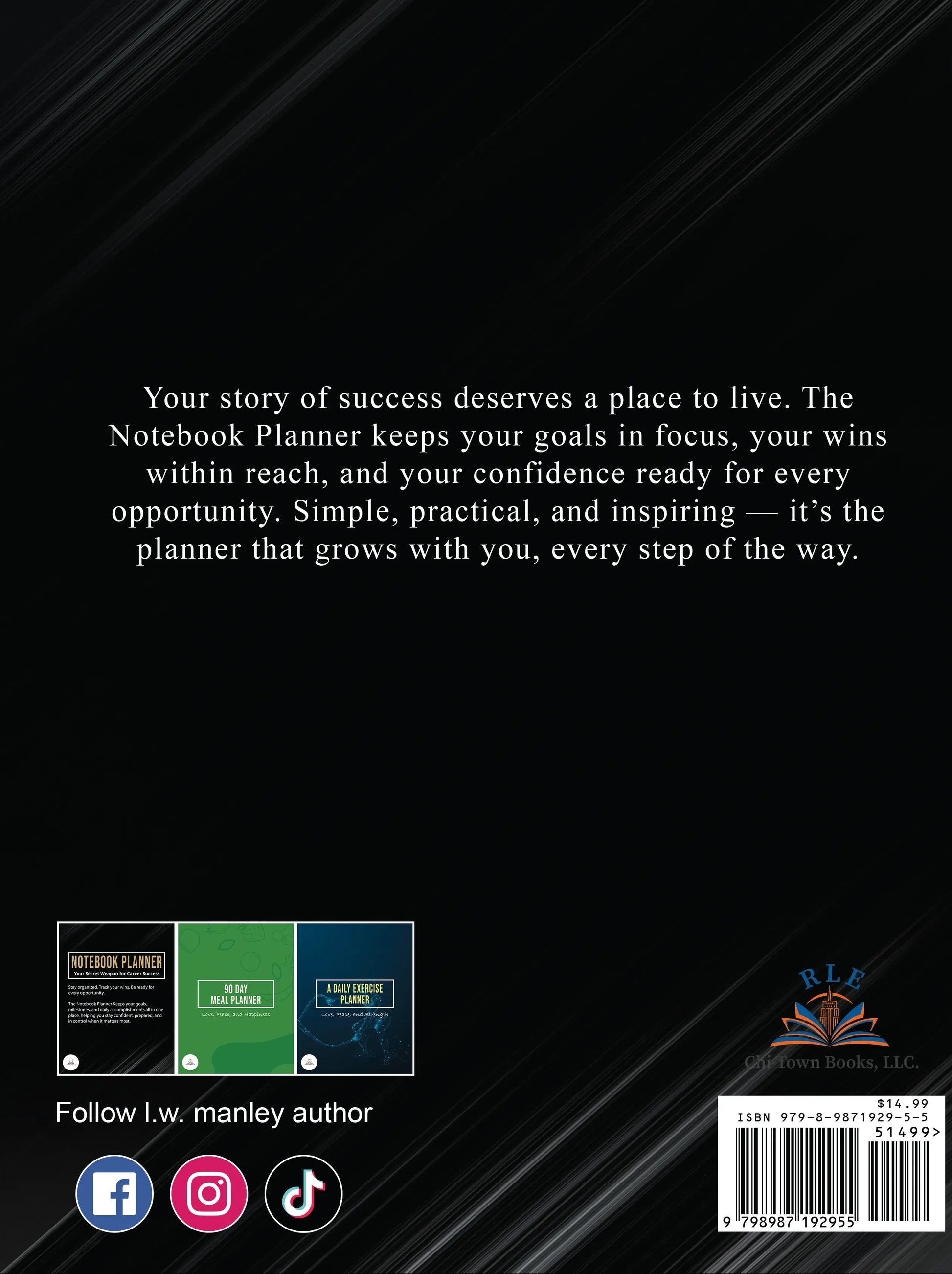 Notebook Planner RLE Chi-Town Books, LLC