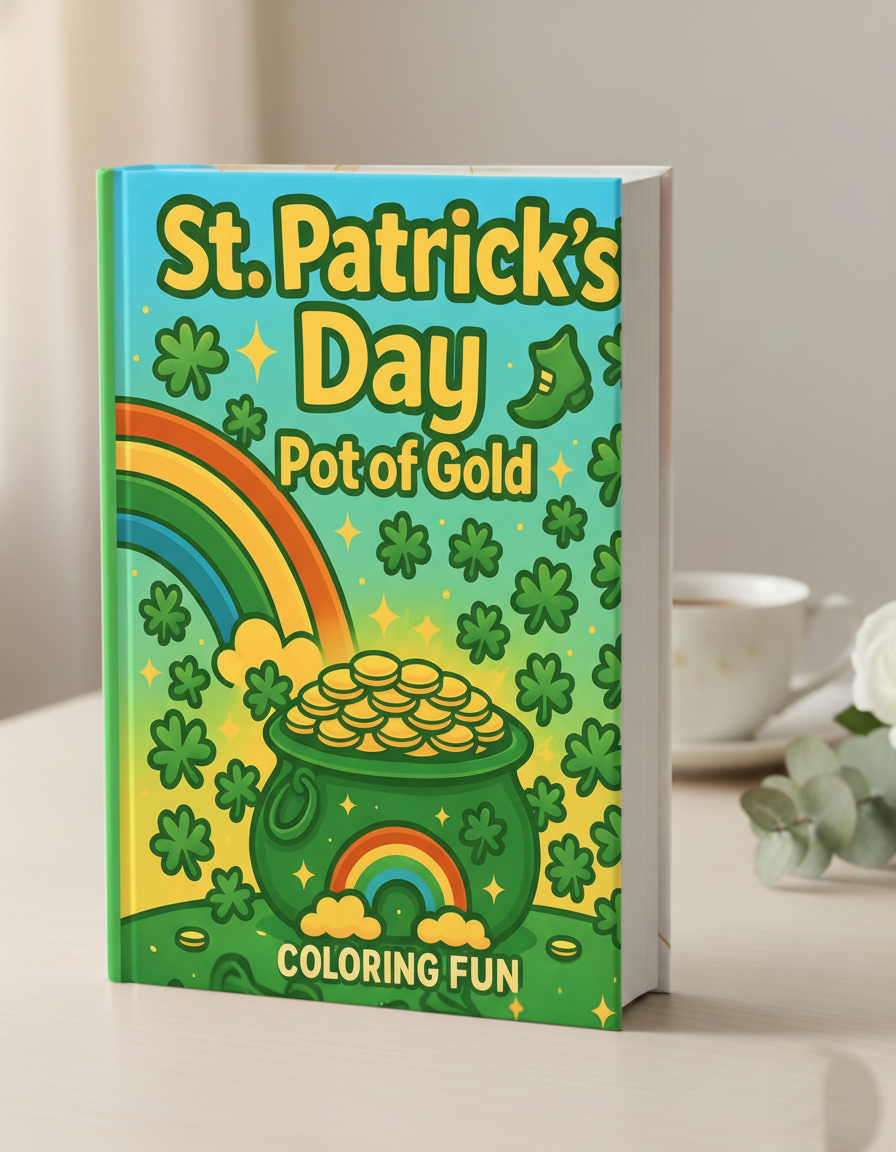 St Patrick's Day Pot Of Gold RLE Chi-Town Books, LLC