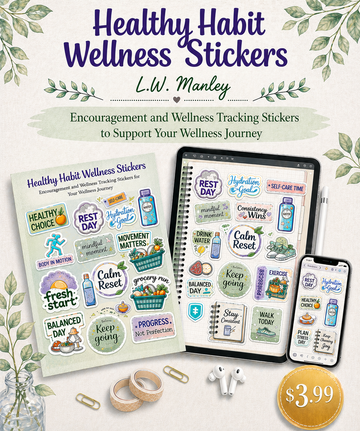 Healthy Habit Wellness Stickers RLE Chi-Town Books, LLC