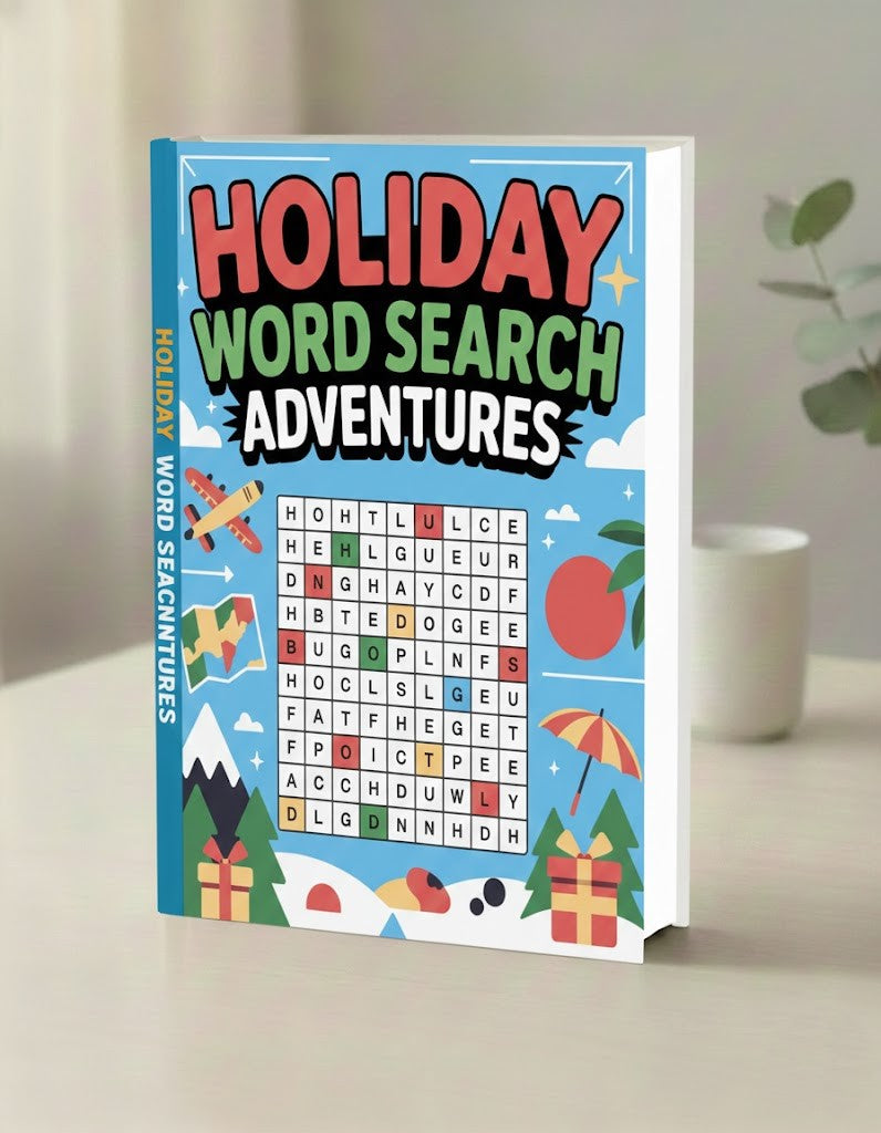 Holiday Word Search Adventures RLE Chi-Town Books, LLC