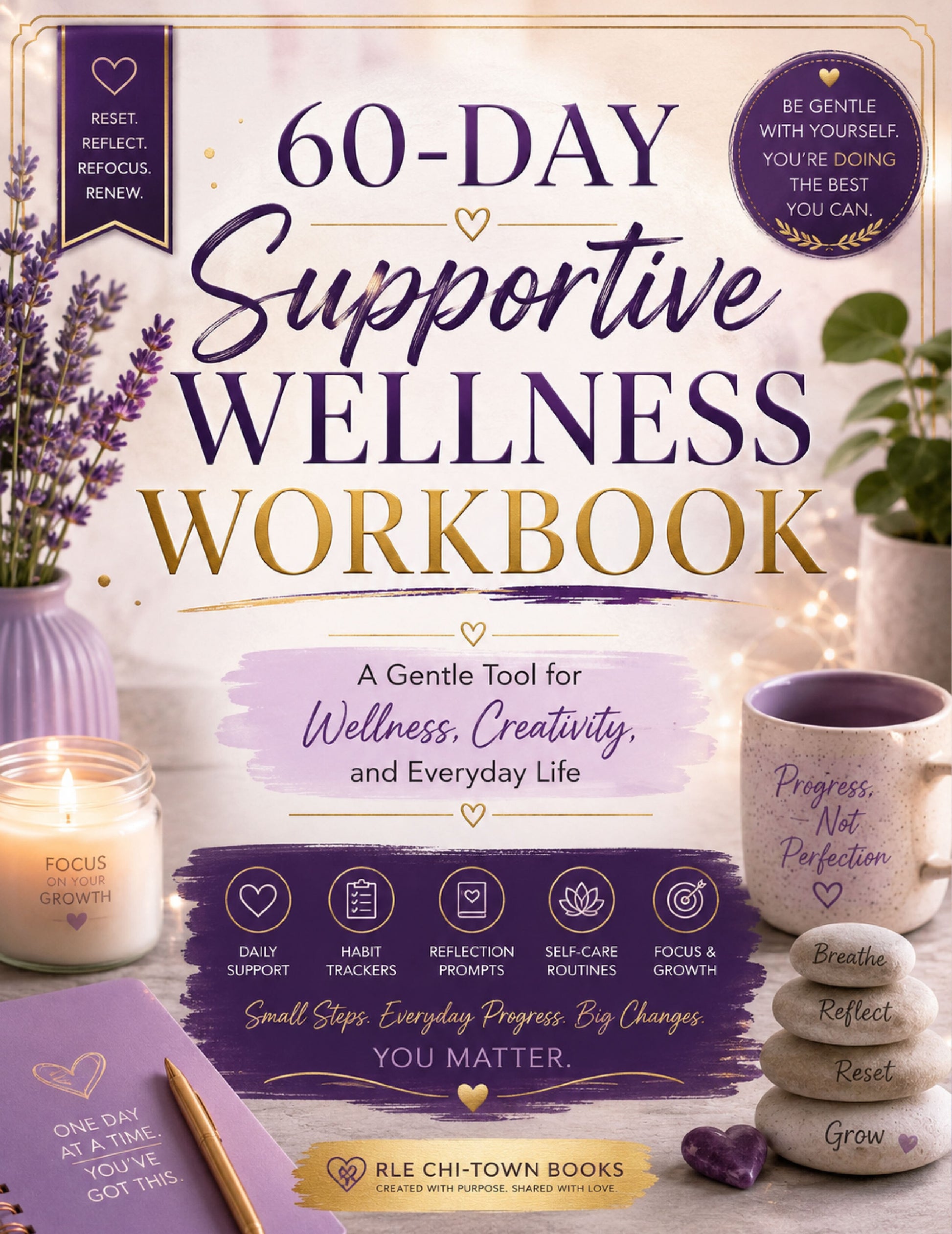 60-Day Supportive Wellness Workbook RLE Chi-Town Books, LLC